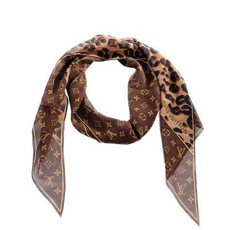 louis vuitton leopard scarf fake|Louis Vuitton red scarf.